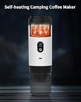 EVERANGE Tragbare elektrische Espressomaschine, Reisekaffeemaschine, kompatibel mit gemahlenem Kaffee und NS-Kapseln (Weiß mit LCD-Display) – Ansicht 3