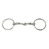  JP Korsteel Loose Ring Snaffle Bit 5 inch Silver