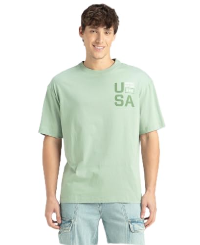 Image of Jockey US81 Men's Super Combed Cotton Rich Graphic Printed Round Neck Half Sleeve Regular Fit T-Shirt (Prints May Vary)