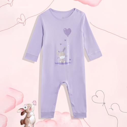 Image of Mothercare Baby Romper Sleepsuit Autumn Print Full Sleeve Pink