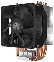 Cooler Master Hyper H412R Dissipatore CPU -Sistema a Basso Profilo, Tecnologia a Contatto Diretto, 4 Tubi Calore in Rame, Dissipatore Compatto in Alluminio, Ventola PWM da 92mm-AMD e Intel Compatibile