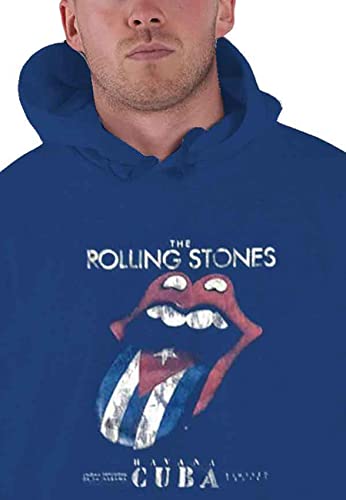 The Rolling Stones Sweat-Shirt À Capuche Havana Cuba Band Logo Officiel Homme - Les Beatles, Paul McCartney, John Lennon, RIngo Starr, George Harrison The Rolling Stones Sweat-Shirt À Capuche Havana Cuba Band Logo Officiel Homme – Image 4