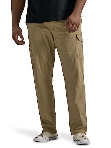 Lee Men's Extreme Motion Twill Cargo Pant Oscar Khaki 36W x 32L