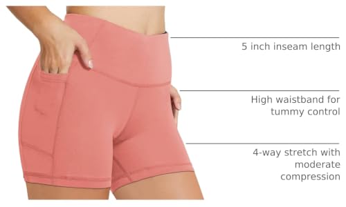 Image of baleaf Women's 8 inch / 5 inch / 3 inch Biker Shorts High Waist Yoga Workout Gym Running Volleyball Spandex Shorts with Pockets