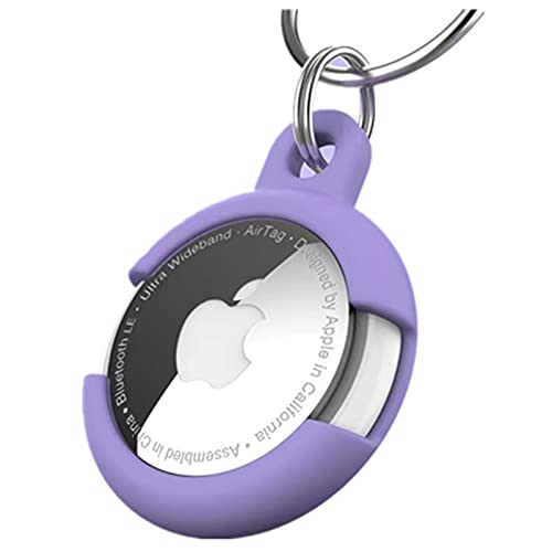 Funda De Soporte para AirTags Funda De Silicona Ultraligera para AirTags Localizador Bluetooth con Llavero Rastreador Portátil para Apple Airtag Case 2021 Cover