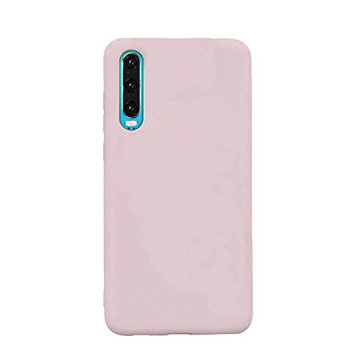 cuzz Funda para Samsung Galaxy A70+{Protector de Pantalla de Vidrio Templado} Carcasa Silicona Suave Gel Rasguño y Resistente Teléfono Móvil Cover-Rosa Claro