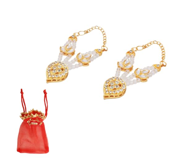 Aditri Creation Set of 2 Mala for Laddu Gopal/Devi Maa/Radha Krishna/Indian Traditional Festival of Colours God Goddess Set Deities jewellary All God Idol Statue (Size:- 2.5")(Colour:-White) - Image 2