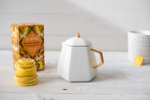 Pukka Organic Tea Bags, Lemon, Ginger & Manuka Honey Herbal Tea, Perfect For Everyday Wellness, 20 Count (Pack Of 6) 120 Tea Bags #TOP2