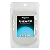 PolyColor Mica Powder for Epoxy Resin Kits 15 grams, Blue Glow Metallic Effects Pigment Dye Powder for Casting Resin, Arts and Crafts, Great for Jewelry Making, Countertops, Car Paint and Molds