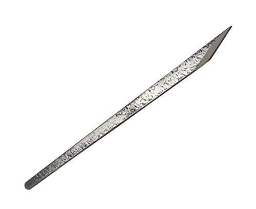 Ikeuti Couteau Kiridashi Japonais Droit Menuiserie Ebénisterie - Forgé Main au Japon - Droitier (Martelée, 9 mm)