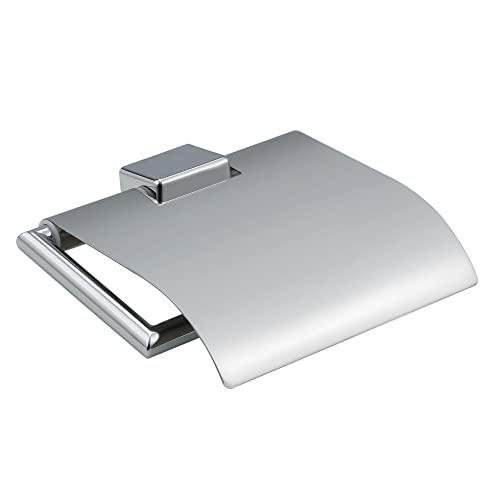 Diritimeta Chrome Toilet Paper Holder With Cover, Stainless Steel Toilet Paper Dispenser Wall Mount For Bathroom, Bathroom Toilet Paper Roll Holder(Aus2006M-012R) #TOP1