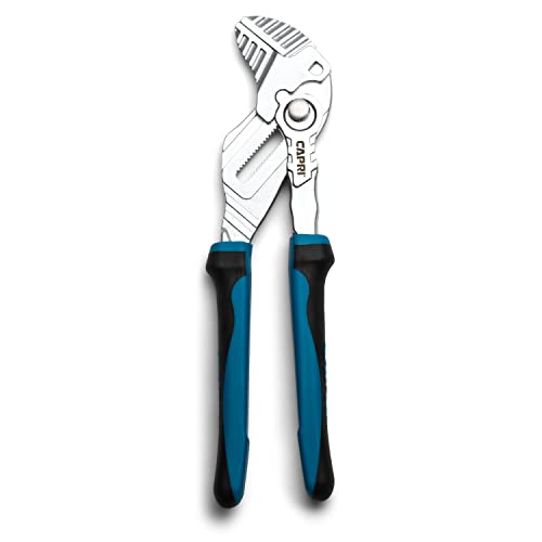 Image of Capri Tools CP22300-10 Pliers Wrench, Smooth Parallel Jaws with Soft Grip Non-Slip Handle, 10" Length