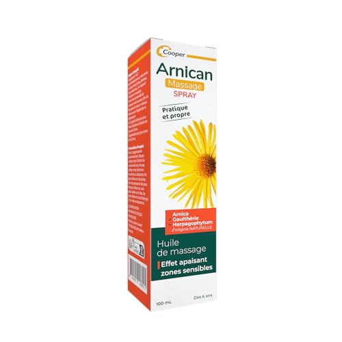 ARNICAN - Spray - Huile de massage d'origine naturelle à base d'arnica, gaulthérie et d'harpagophytum - Effet apaisant - Flacon 100 ml