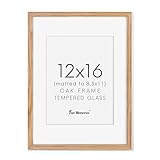 12x16 Picture Frame, Solid Oak...