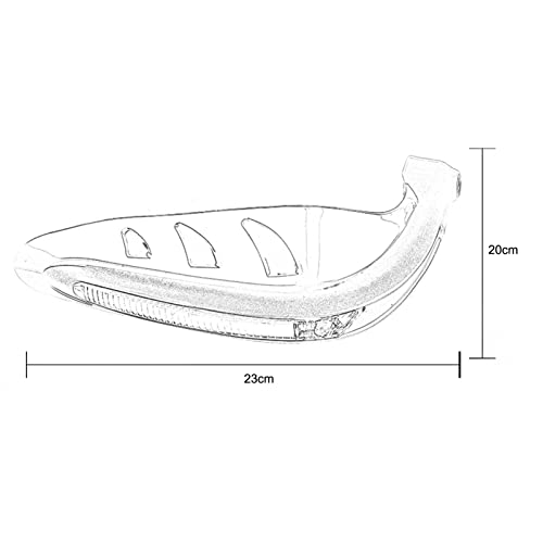 DOYING 2 unidades Protetor de mão universal para motocicleta Protetor de mão com luz LED Protetor de