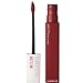 MAYBELLINE Super Stay Matte Ink Liquid Lipstick Makeup Long Lasting High Impact Color Up to 16H Wear Exhilarator Ruby Red and Voyager Deep Red