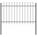 vidaXL Gartenzaun mit Speartop in Grau, 170 x 5 x 100 cm, aus Metall. Robuster und wetterfester Zaun für Abtrennungen und moderne Dekoration, perfekte rechteckige Industriegrenze für deine Terrasse.