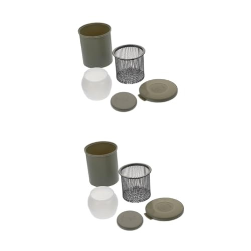 SEWACC 2pièces Seau De Lavage pour Pinceaux avec Filtre Inoxydable Bac De Nettoyage pour Artistes Pratique pour Peinture à Huile Et Aquarelle