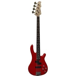 Vision Jb8 Basse Électrique Rouge Adulte – Neuve & Garantie - Les Beatles, Paul McCartney, John Lennon, RIngo Starr, George Harrison