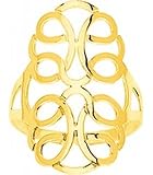 Bague Or jaune ou blanc 375/00 . Bijou très tendance qui ira avec toutes vos tenues. LIVRAISON GRATUITE.ET GRAVURE OFFERTE