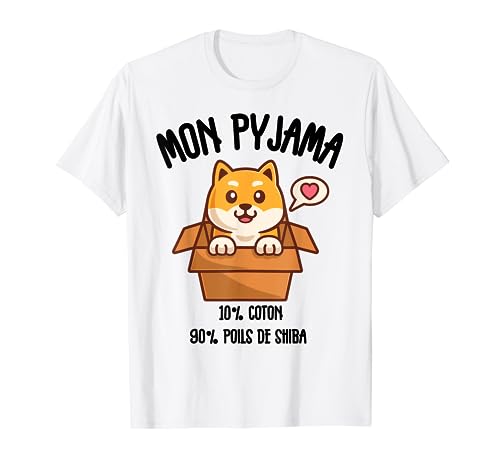 Shiba Cadeau Humour Pyjama Chien Shiba Inu T-Shirt