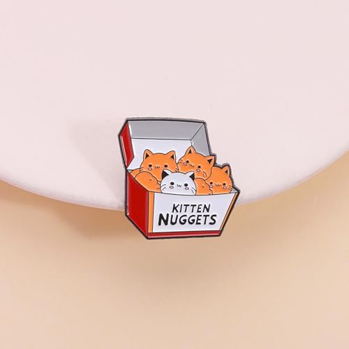 Image of Cute Enamel Pins Cartoon Lapel Pin Brooch Badge for Backpack Jackets Funny Tiger Pins for Gift Anime Enamel Pin for Clothing Hat Decoration