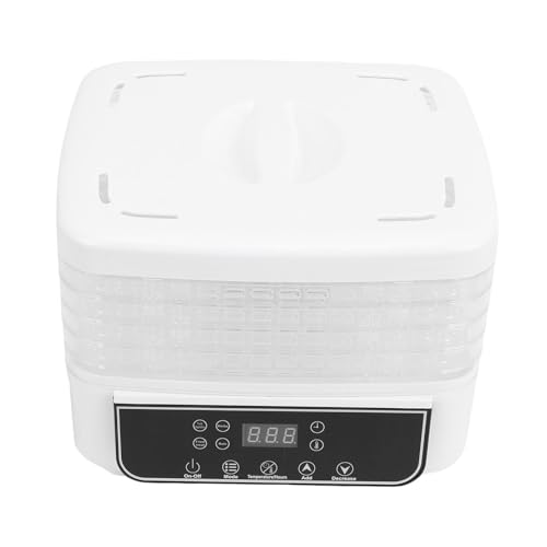 Topiky Máquina Deshidratadora de Alimentos, Bandejas Apilables de Acero Inoxidable de 5 Capas, Secadora de Cecina con Temporizador Digital de 1-72 Horas y Control de Temperatura, Máquina (Enchufe