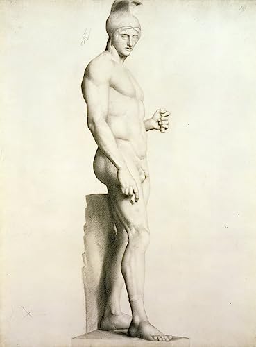 Poster Georges Pierre Seurat sculpture casque 50x70cm décoration murale de style
