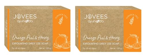 Image of Jovees Herbal Orange Peel & Honey Exfoliating Daily Use Soap 100G (Pack of 2)