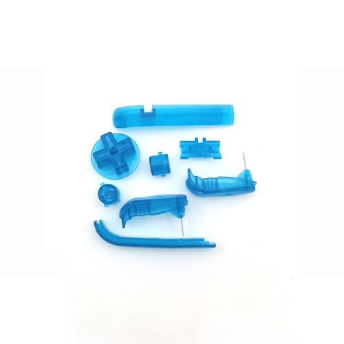Nightlight Clear Blue A B Key D-Pad Replacement Button Set Game Console Keyboard for Game Boy Advanc