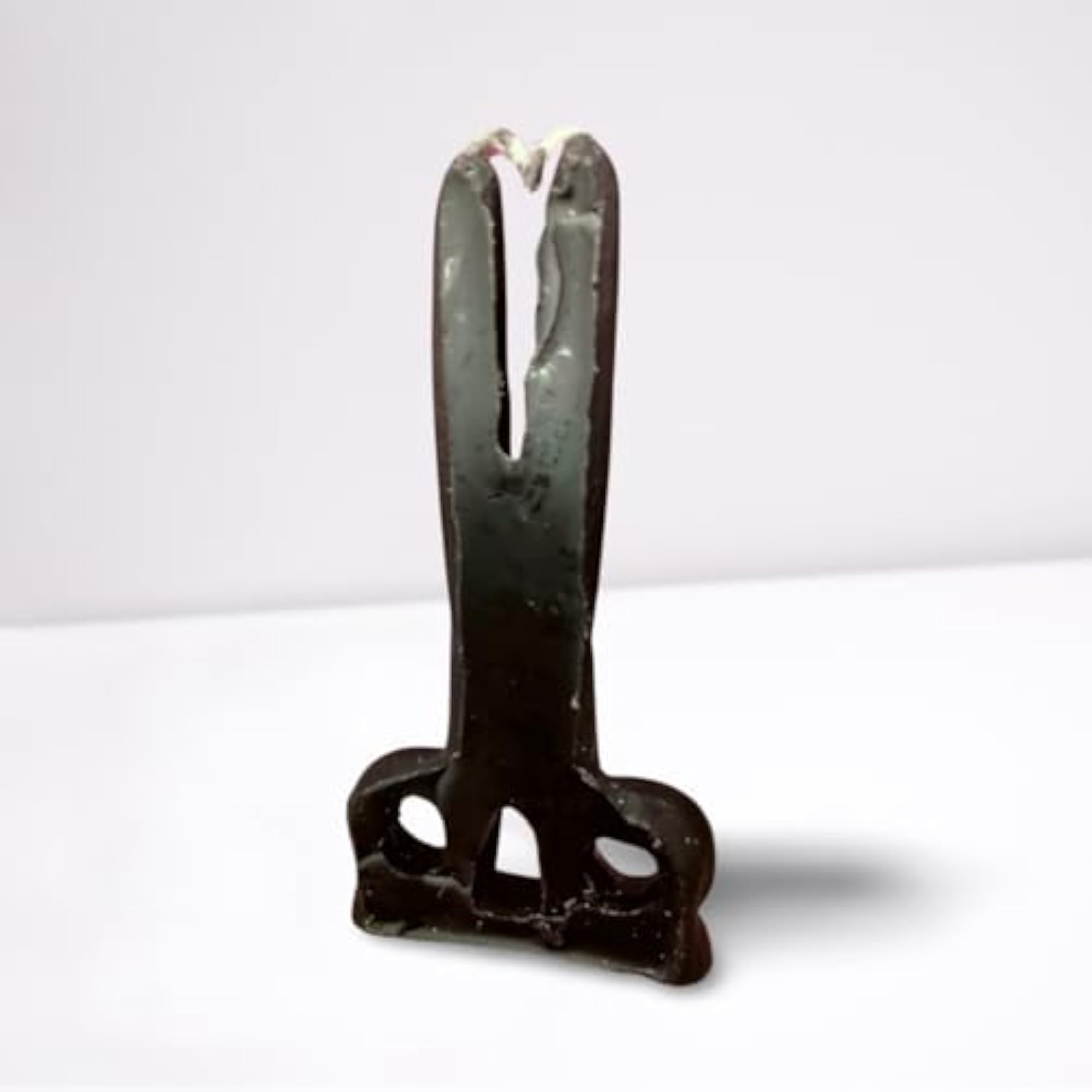Decorative Scissor Shape Spell Candle, Black