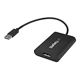 StarTech.com USB 3.0 to DisplayPort Adapter - 4K 30Hz - External Video & Graphics Card - Dual Monitor Display Adapter - Supports Windows (USB32DPES2),Black