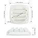 ORLANG 4 Pack Nylon Marine Boat Vent, 3 Inch Boat Louvered Vents with Mounting Screws,Boat Hull Cabin Vents,Marine Air Vent Cover Suitable for Ships,Yacht,RV (White)