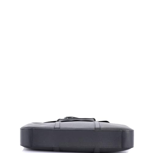 Pre-Loved Logo Briefcase Leather Medium, Black4