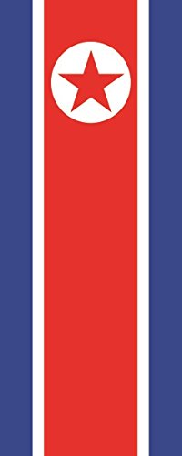 Drapeau Corée du Nord 120 x 300 cm pour mât vertical extérieur