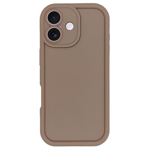Image of Puxicu Slim Case for iPhone 17, Enhanced Camera Protection, Shockproof Skin-Friendly Touch Soft Case Cover for iPhone 17 Phone 6.3 inch, Coffee