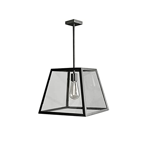 Suspension personnalité bar rétro en métal noir de style industriel country - 3