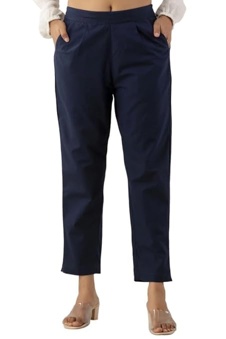 Image of Moirai Cotton Regular Fit Woman Trousers Pants Kurti Pant Daily Casual Formal Office Use