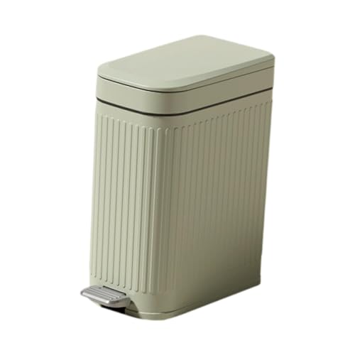 F Fityle Poubelle à pédale 2 en 1, Poubelle Moderne avec Couvercle pour entrée, Vert