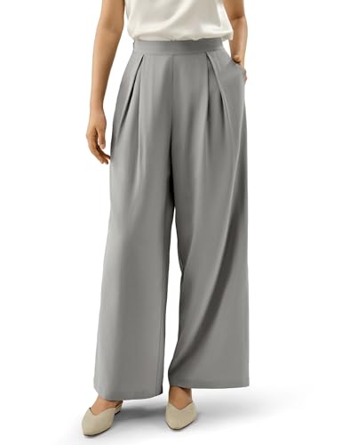 LilySilk Women Pure Silk Pants Wide Leg Loose Mulberry Silk Trouser Ladies Bottom