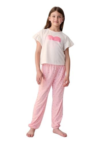 GAP Girls' Flutter Short Sleeve Jogger Sleep Set