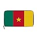 Produktbild Cameroon Flag Damen Leder Geldbörse Clutch, Kartenhalter Geldbörse Handtasche Geschenk für Ihr Mädchen