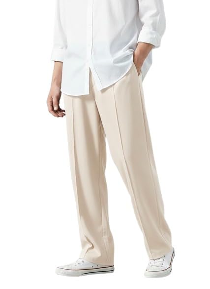 Men's Wide Leg Flared Track Pants | Korean Style Loose Fit Baggy Trousers | Multicolor Lycra Relaxed Fit Joggers Casual | Streetwear Bootcut Loungewear