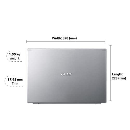 Image of (Refurbished) Acer Aspire 5 11th Gen Core i5 14-inch (35.56 cms) Full HD IPS Thin & Light Laptop- (8 GB /256GB SSD /1TB HDD /Windows 10 Home /Intel Iris Xe Graphics /Pure Silver /1.55 Kg), A514-54