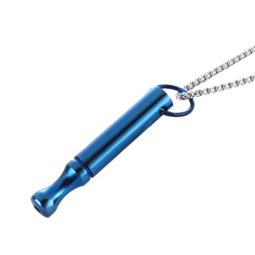 LAMKHOO Breathing Necklace for Anxiety Relief Breathlink Stop Smoking Quit Vaping Aids Fidget Necklace for Smoking Cessation Vaporless Smokeless Inhaler for Adult Women Men (1, Blue)