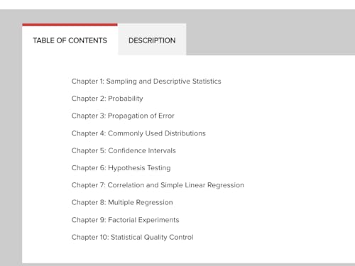 Statistics for Engineers and Scientists ISE