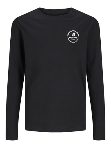 JACK & JONES JUNIOR JJESWIFT Tee LS NOOS JNR, Schwarz,140