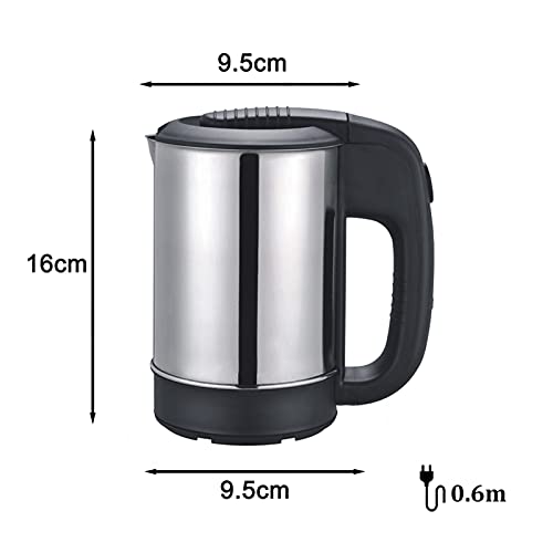 Chaleira Elétrica, Funien Mini Chaleira Elétrica 1000W, 0,5 L, Desligamento Automático De Aço Inox,