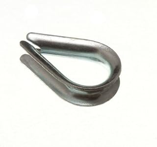 10 x Chain Wire Rope THIMBLES M8 BZP Steel