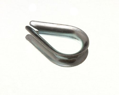 One Stop DIY 6 x CHAIN WIRE ROPE THIMBLES M8 BZP STEEL NEW